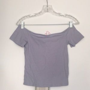 Lavender off shoulder top